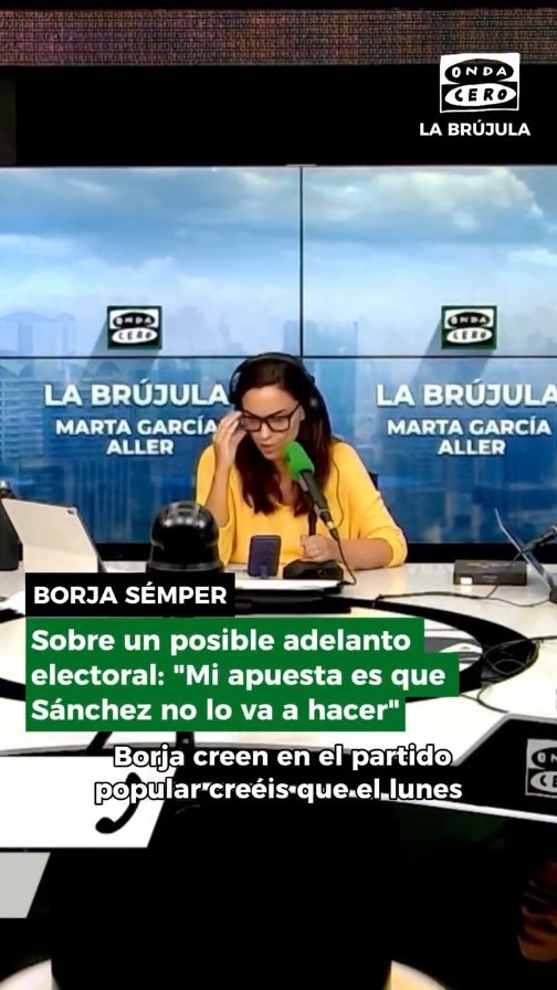 Borja Sémper da su opinión en La Brújula sobre un posible adelanto electoral: 