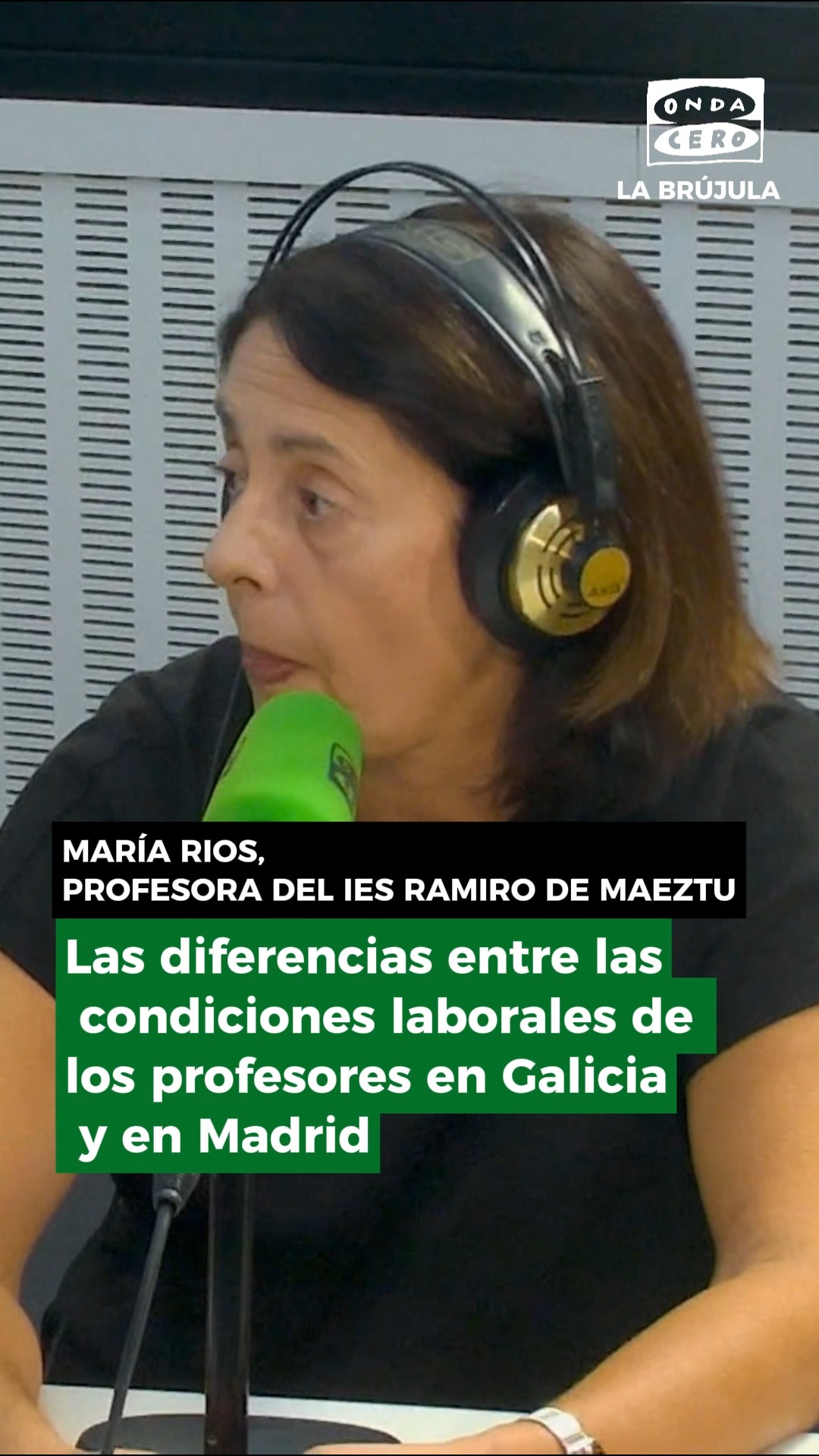 🎙️ María Ríos, profesora del IES Ramiro de Maeztu en Madrid, denuncia el empeoramiento de condiciones que se encontró al llegar a la capital