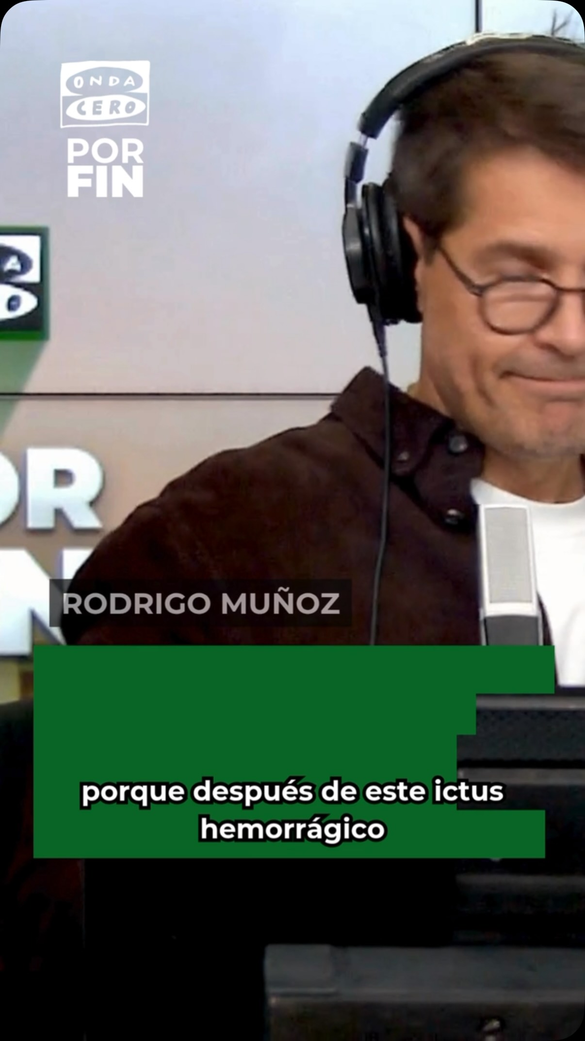 📻 Rodrigo Muñoz Charro (@roodriimc ) sufrió un ictus hemorrágico con 23 años.