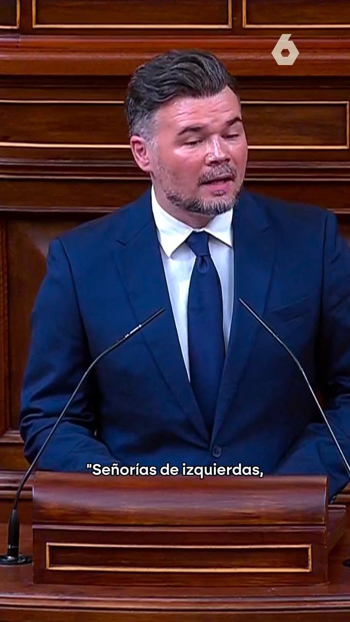 🗣️ Rufián a Sánchez: 