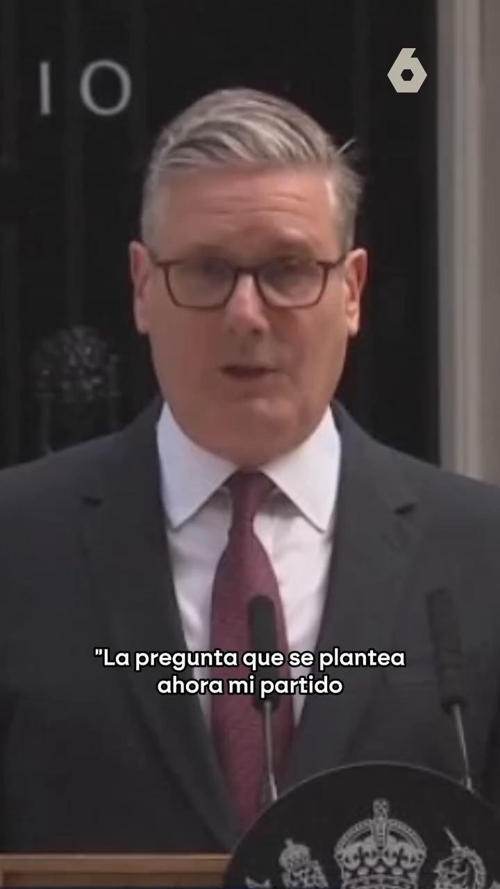 🇬🇧 Así ha anunciado Keir Starmer su dimisión como primer ministro de Reino Unido.