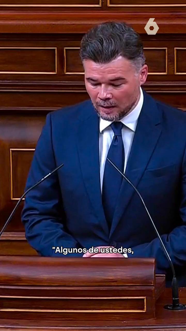🗣️ Rufián, al PSOE y su argumento del 