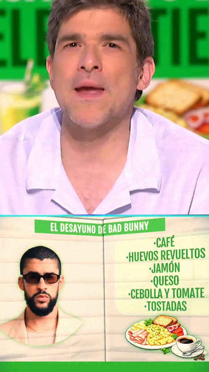 El desayuno de Bad Bunny analizado y comentado por @boticariagarcia: ¿es sano… o es otra cosa?