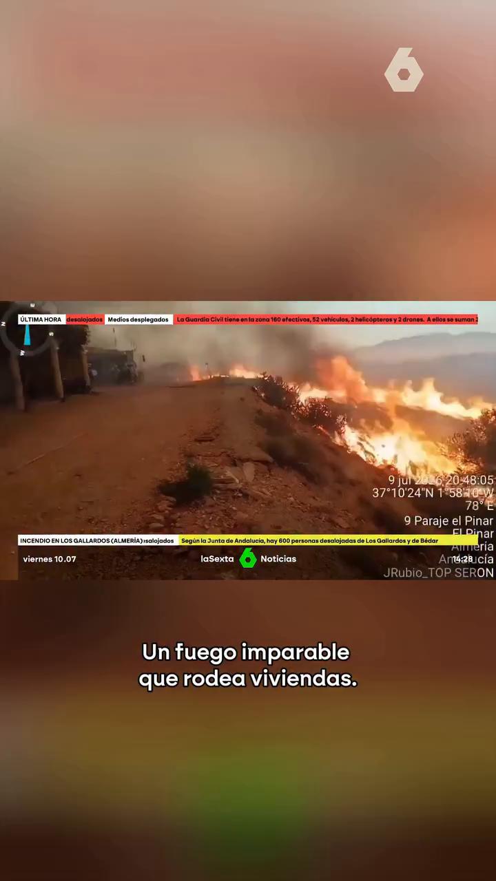 🔴 El incendio de Los Gallardos (Almería), el peor 