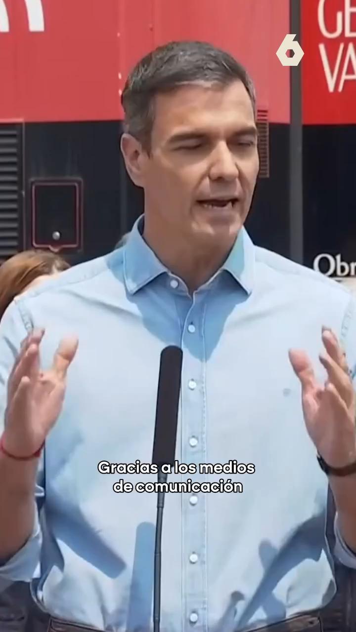 Pedro Sánchez, que se ha desplazado hasta La Vall d'Uixó (Castellón), donde otro incendio se ha llevado ya por delante más de 7.200 hectáreas,  ha querido aclarar algunos de los bulos que circulan estos días sobre los fuegos que asolan la península.
