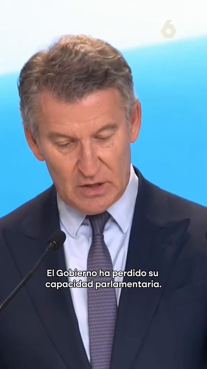 En su bañance de final del curso político, Feijóo ha criticado duramente a Sánchez por gobernar 
