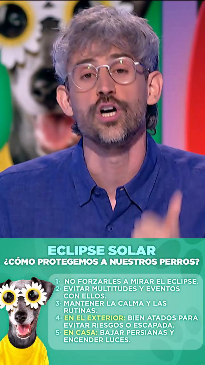 Víctor Algra @unveterinario nos trae su lista de consejos para proteger a nuestros perretes durante el eclipse de sol😎