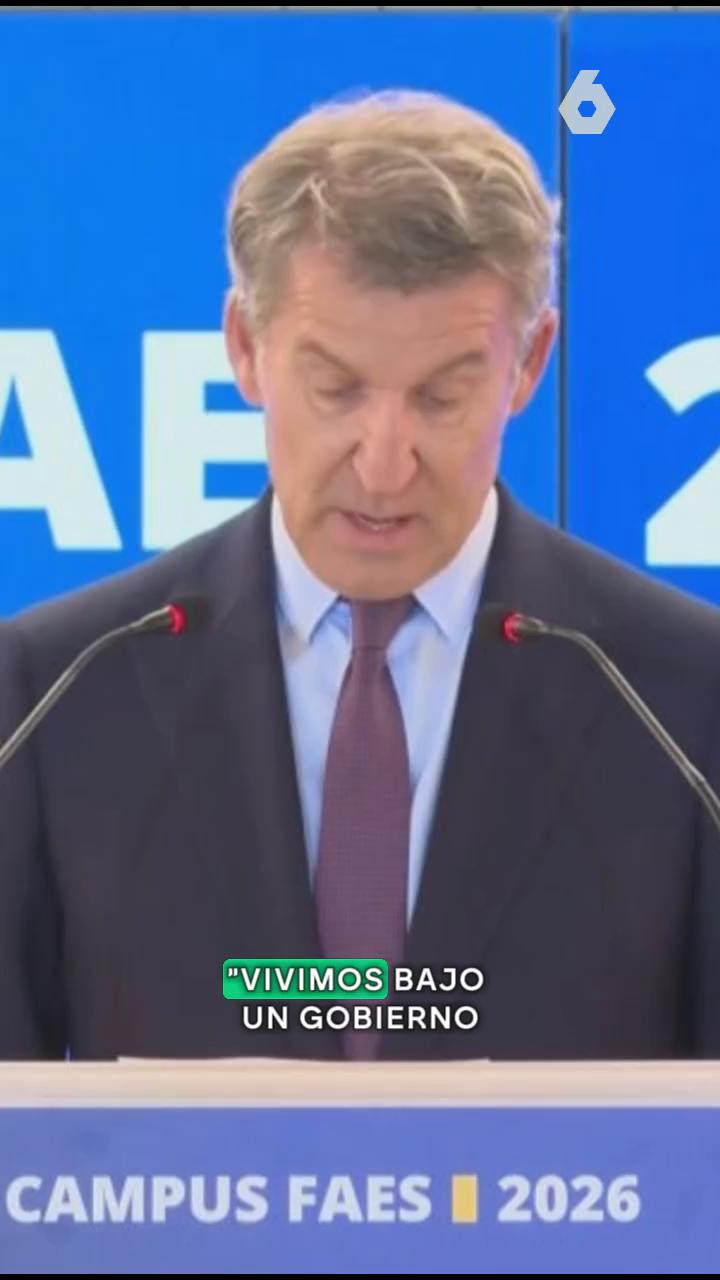 🗣️ Feijóo acusa al Gobierno de tener 