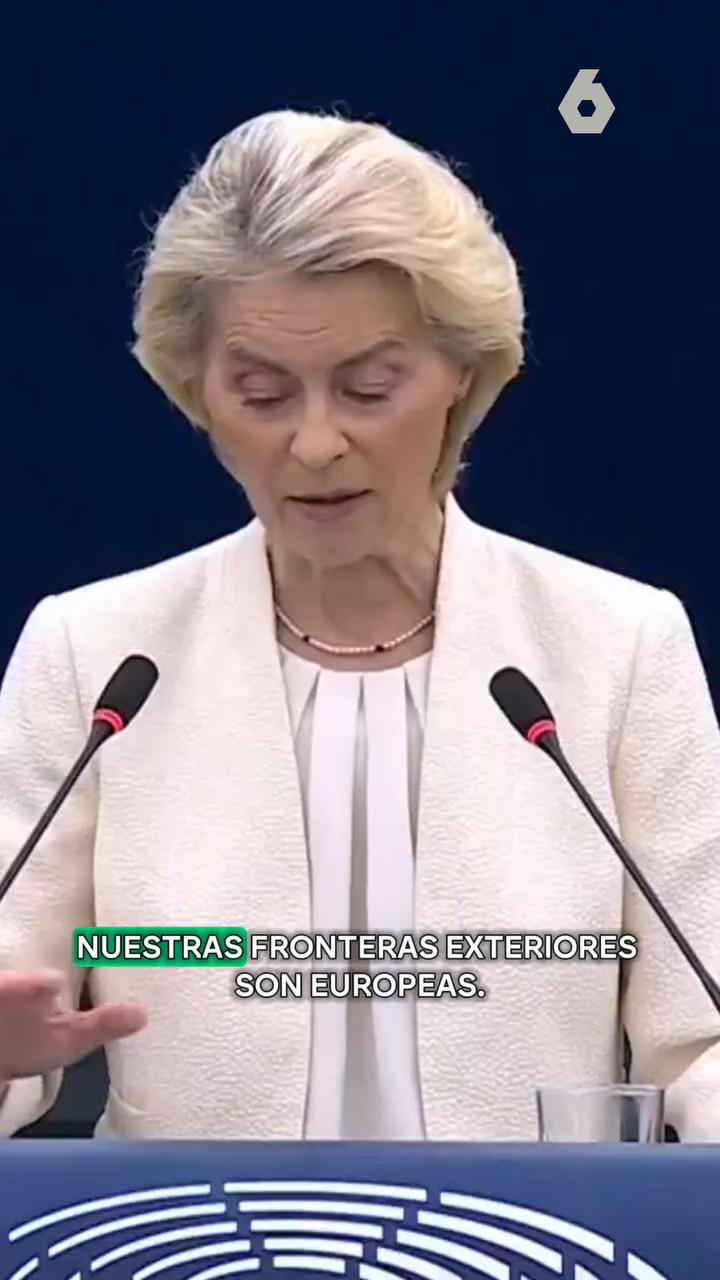 La presidenta de la Comisión Europea, Ursula von der Leyen, se ha dirigido a los españoles, y más concretamente a los ceutíes, más de un mes y medio después de la crisis migratoria.