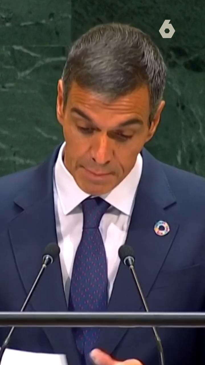 El presidente del Gobierno, Pedro Sánchez, ha descrito la situación en Ceuta ante la Asamblea General de Naciones Unidas como 