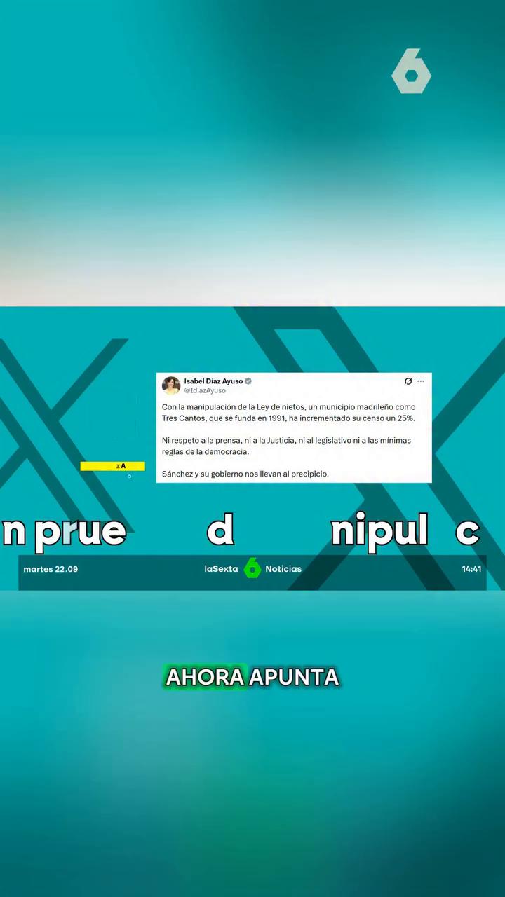 La ofensiva de Ayuso contra la ley de nietos es inagotable.