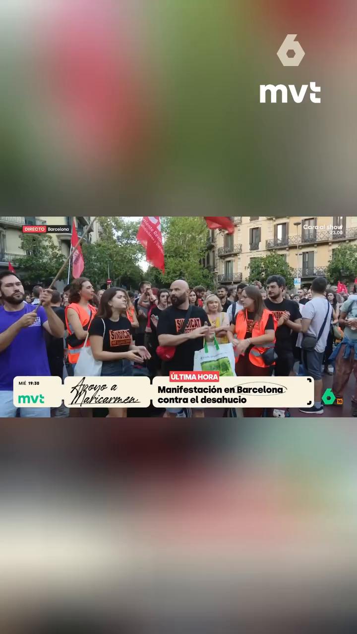 🔴 Imágenes en directo en Barcelona, Madrid, Sevilla, Valencia y otras capitales españolas desde las manifestaciones convocadas de urgencia ante la situación de la vivienda en España y en respuesta al desahucio de Maricarmen esta mañana.