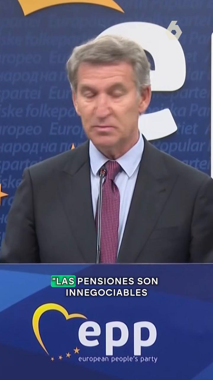 🗣️ Feijóo asegura que las pensiones 