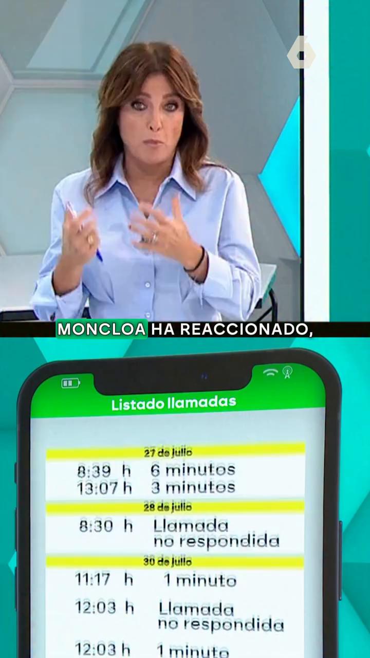 Moncloa desmonta la versión de Vivas: intercambiaron nueve llamadas con su gobierno entre los días 27 y 30 de julio.