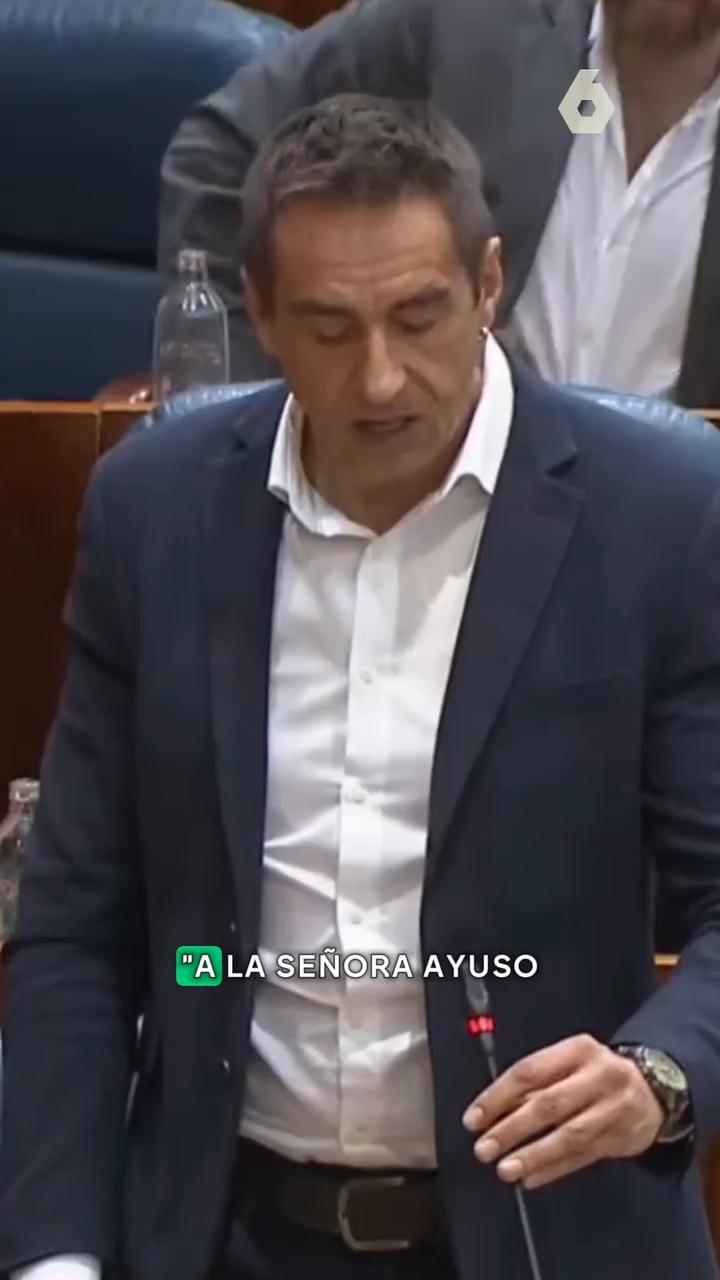 🗣️ Emilio Delgado, a Ayuso en la Asamblea de la Comunidad de Madrid: 