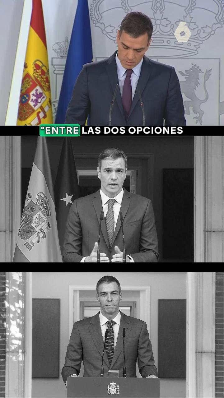 👀 Así han sido los tres anuncios de elecciones de Pedro Sánchez desde 2019.