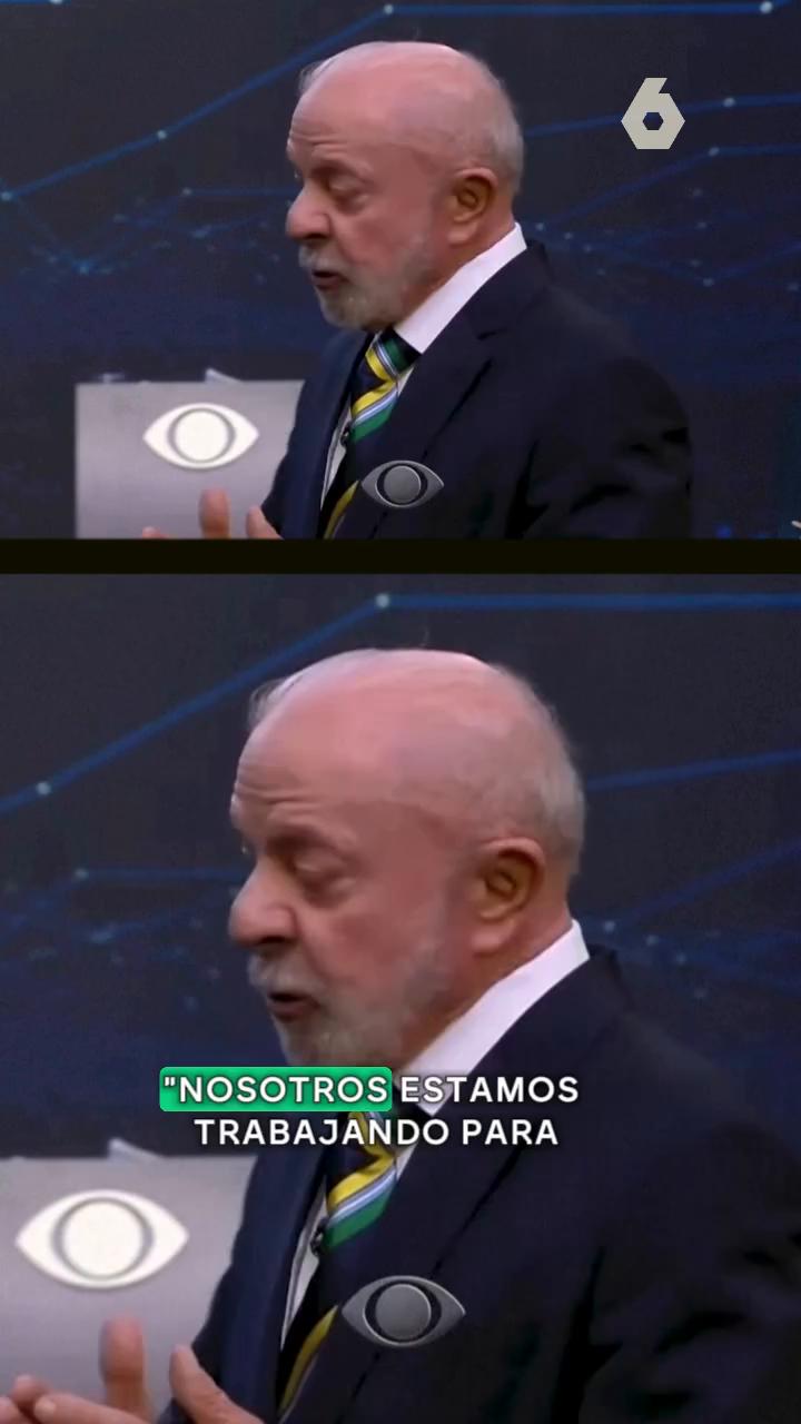 👀 La imagen del debate en Brasil: Bolsonaro, siempre en el plano de Lula.