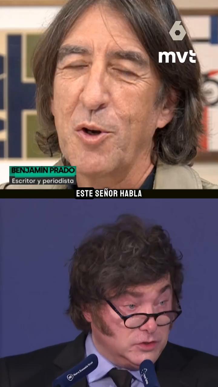 🔝Benjamín Prado, escritor y periodista, comenta sobre Milei: 