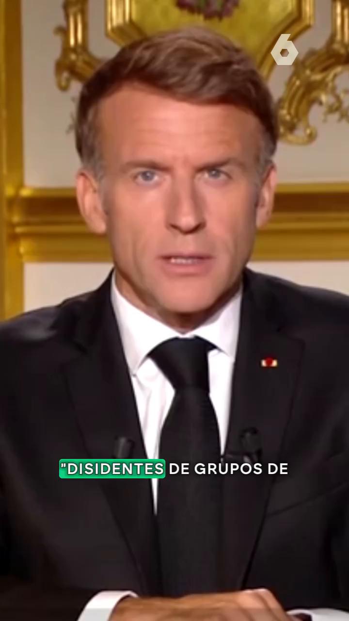 🗣️ Macron condena la violencia en Francia y apunta a la 