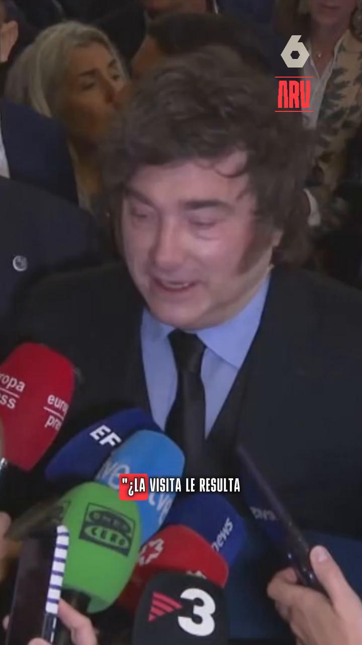 🗣️ La reacción de Ferreras tras insultar Milei a una periodista en su visita a España: 