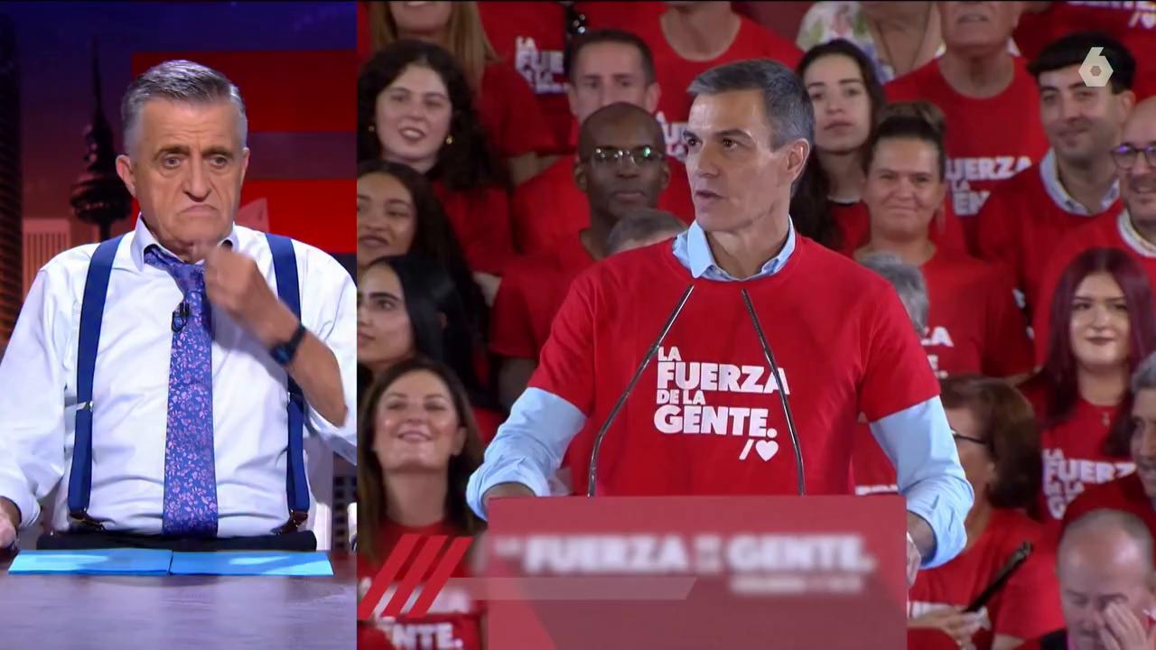 Wyoming se pone tierno con la declaración de amor de Pedro Sánchez a Begoña.