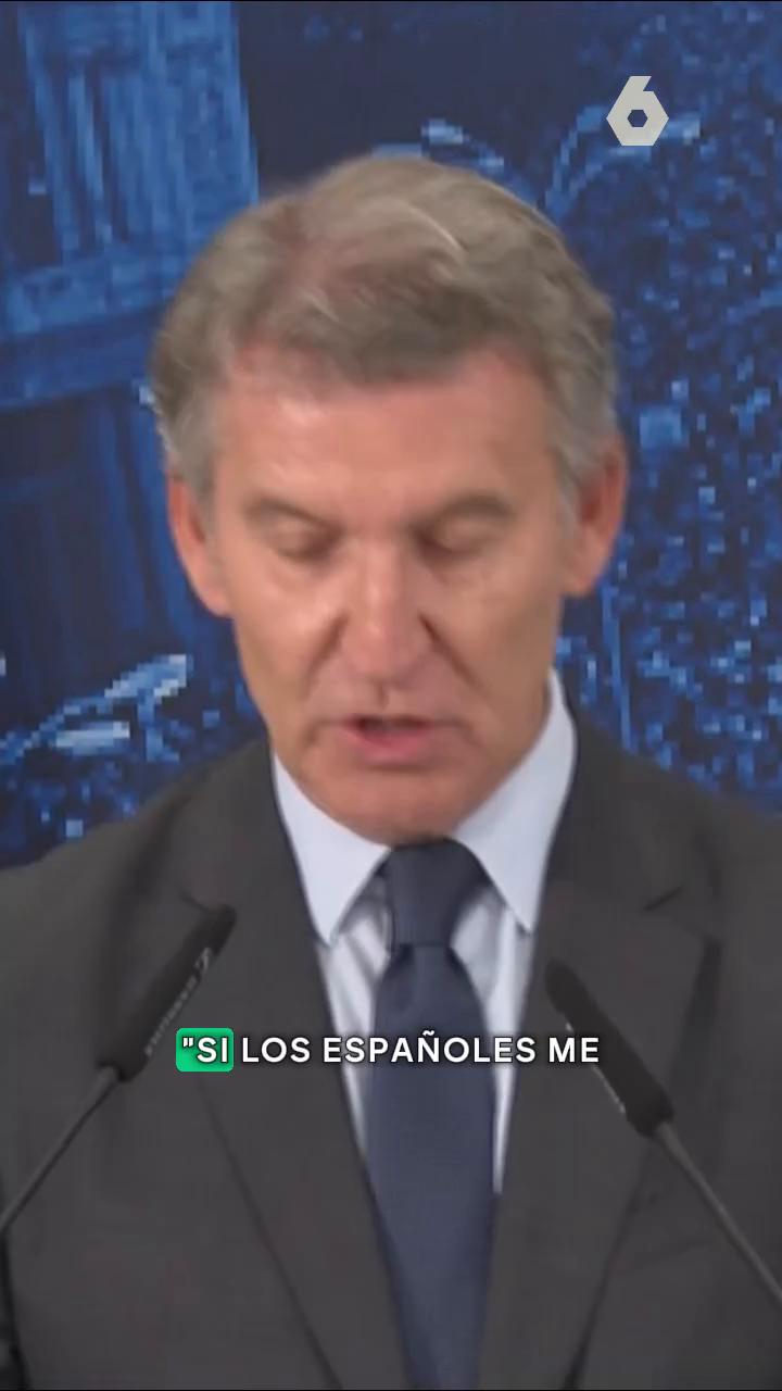 🗣️Feijóo promete que si sale elegido presidente, su 