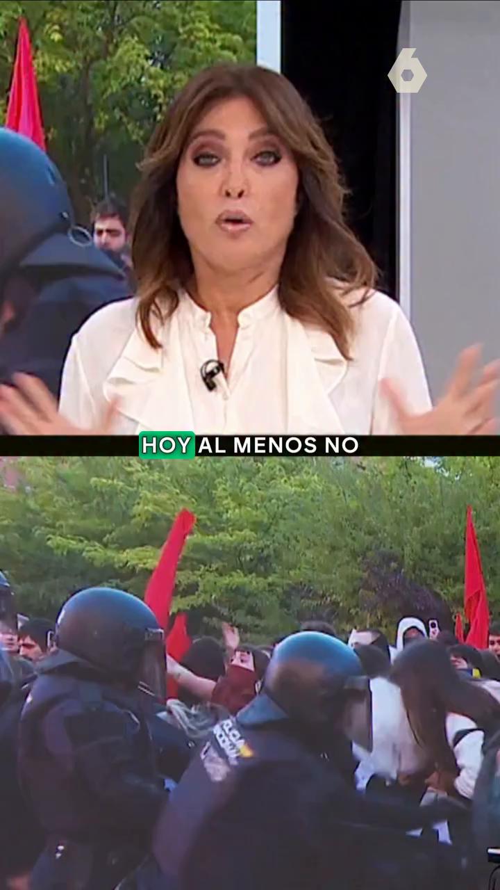 Segundo día del piquete informativo de los estudiantes de la Complutense por la huelga indefinida por la educación pública madrileña y hoy, al menos, no hemos visto escenas violentas como las del primer día.