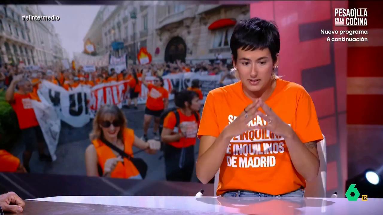 Alicia del Río, del Sindicato de Inquilinas e Inquilinos de Madrid: 