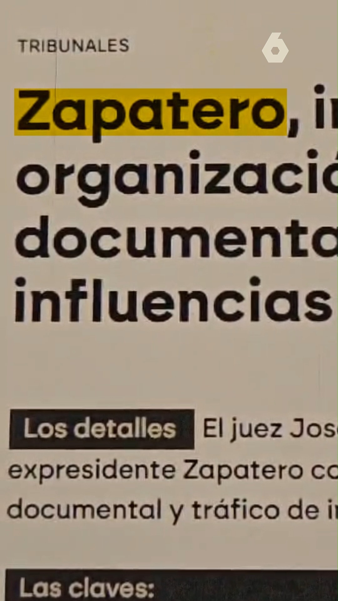 🗓️ Entramos en una semana clave para Zapatero: será la primera vez que un expresidente declare como investigado en la Audiencia Nacional.
