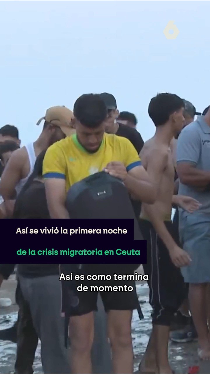 Así se vivió la primera noche de la crisis migratoria en Ceuta.