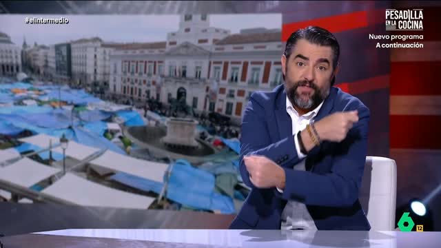 Dani Mateo trae las pruebas definitivas del armamento incautado en la acampada de Sol.