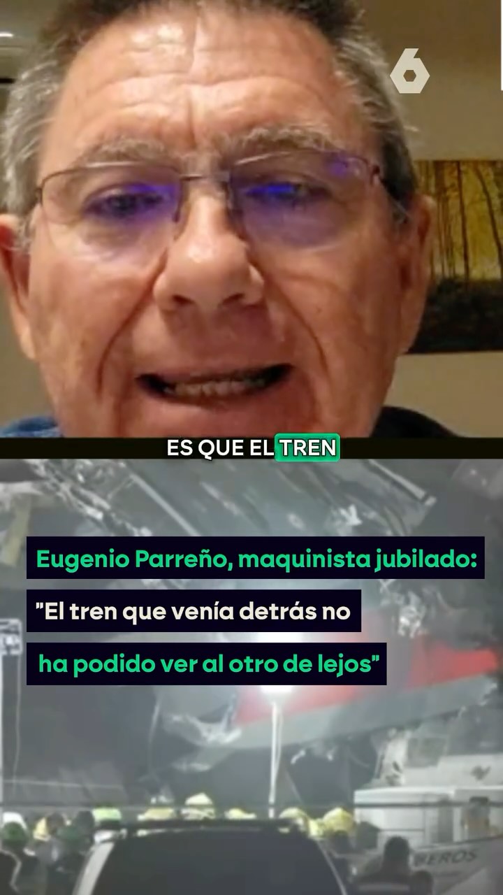 Eugenio Parreño, maquinista jubilado, explica qué ha podido suceder en el accidente ferroviario: 