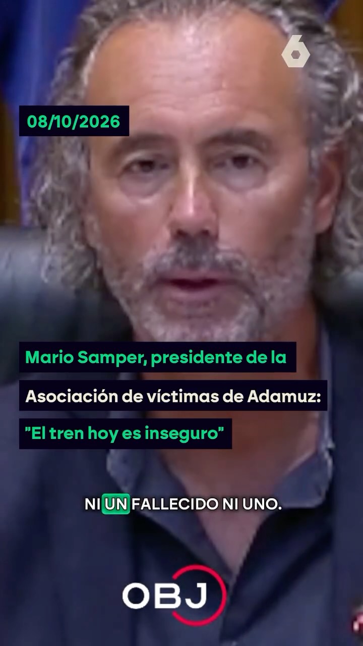 Mario Samper, presidente de la Asociación de víctimas de Adamuz, confiesa en El Objetivo que 