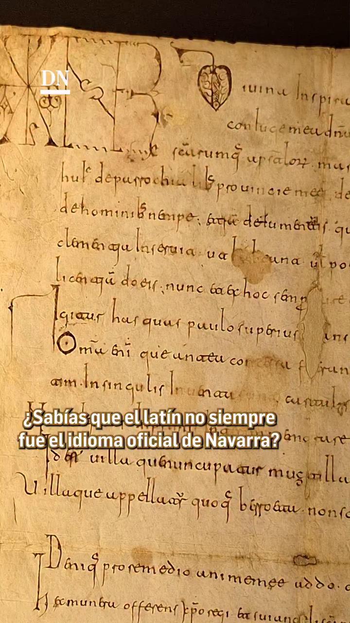 Navarra adoptó el romance navarro en documentos oficiales antes que otras cortes europeas