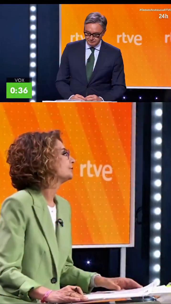 ➡️ María Jesús Montero saca la dana en el debate de Andalucía y acaba hundida: 