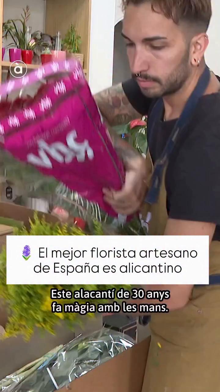 El florista autodidacte que s'ha proclamat millor d'Espanya després de 30 anys