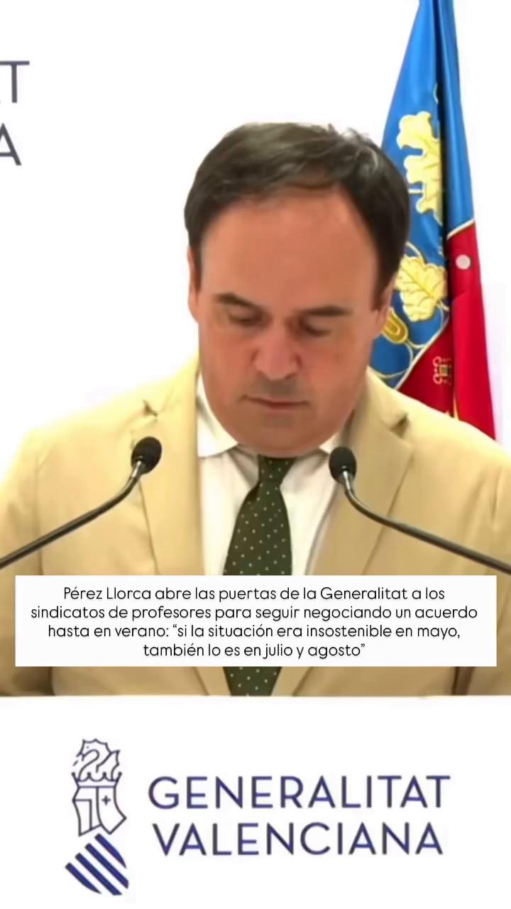 Generalitat mantendrá el diálogo este verano para mejorar la educación pública