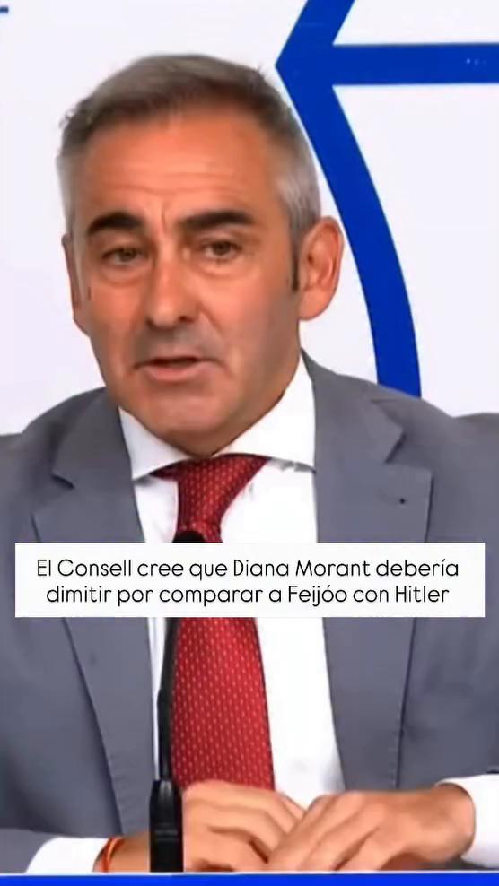 El PP exige la dimisión de Diana Morant por comparar a Feijóo con Hitler