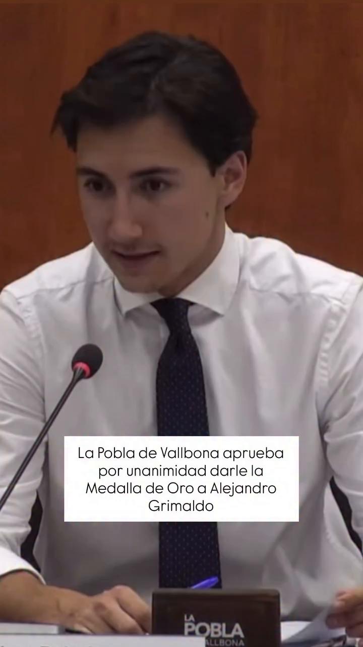 La Pobla aprova per unanimitat la medalla d'or per a Alejandro Grimaldo