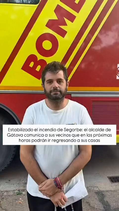 Gatova declara estabilizado el incendio a las 7:25 tras una noche de extinción
