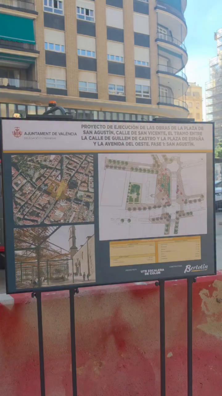 Comencen les obres de l'eix de Sant Vicent per 17 milions d'euros a València
