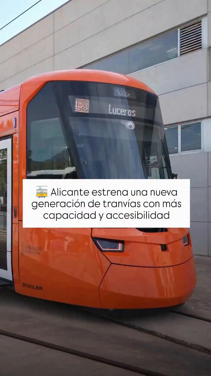 Los nuevos tranvías del TRAM de Alicante llegan con más plazas y seguridad
