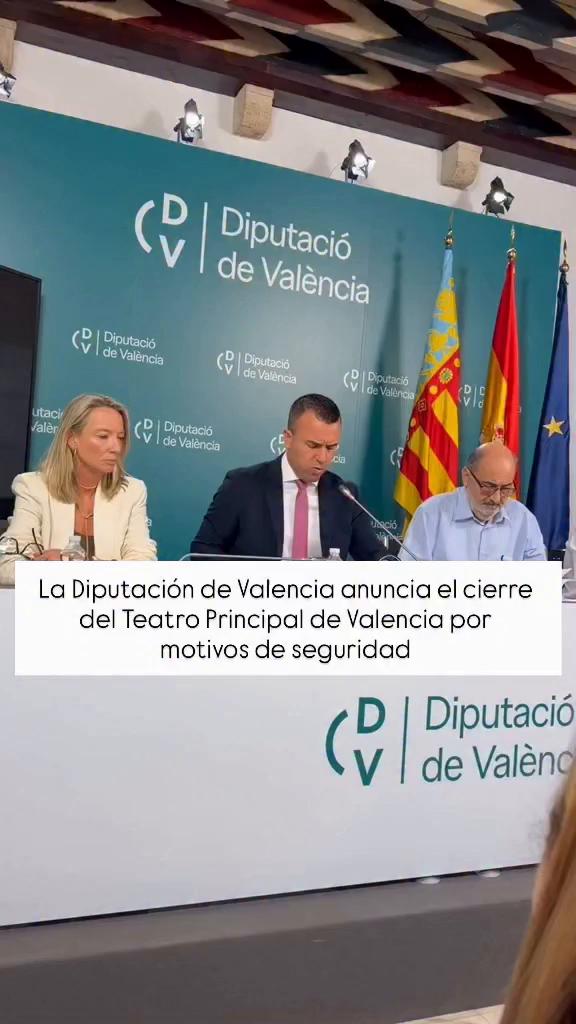 Les diputacions impulsen un nou Teatre Principal segur i funcional a València
