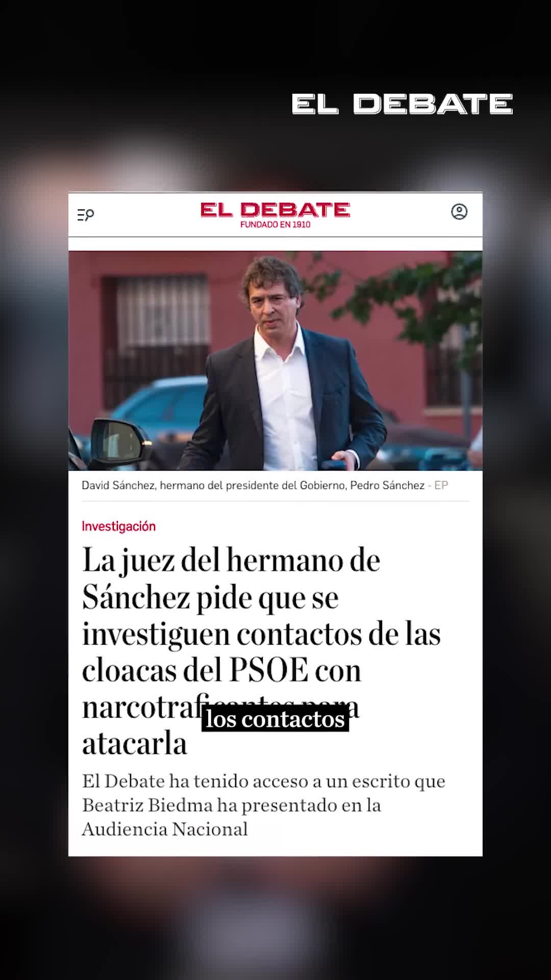 La jueza del caso del hermano de Sánchez pide investigar contactos del PSOE con narcotraficantes