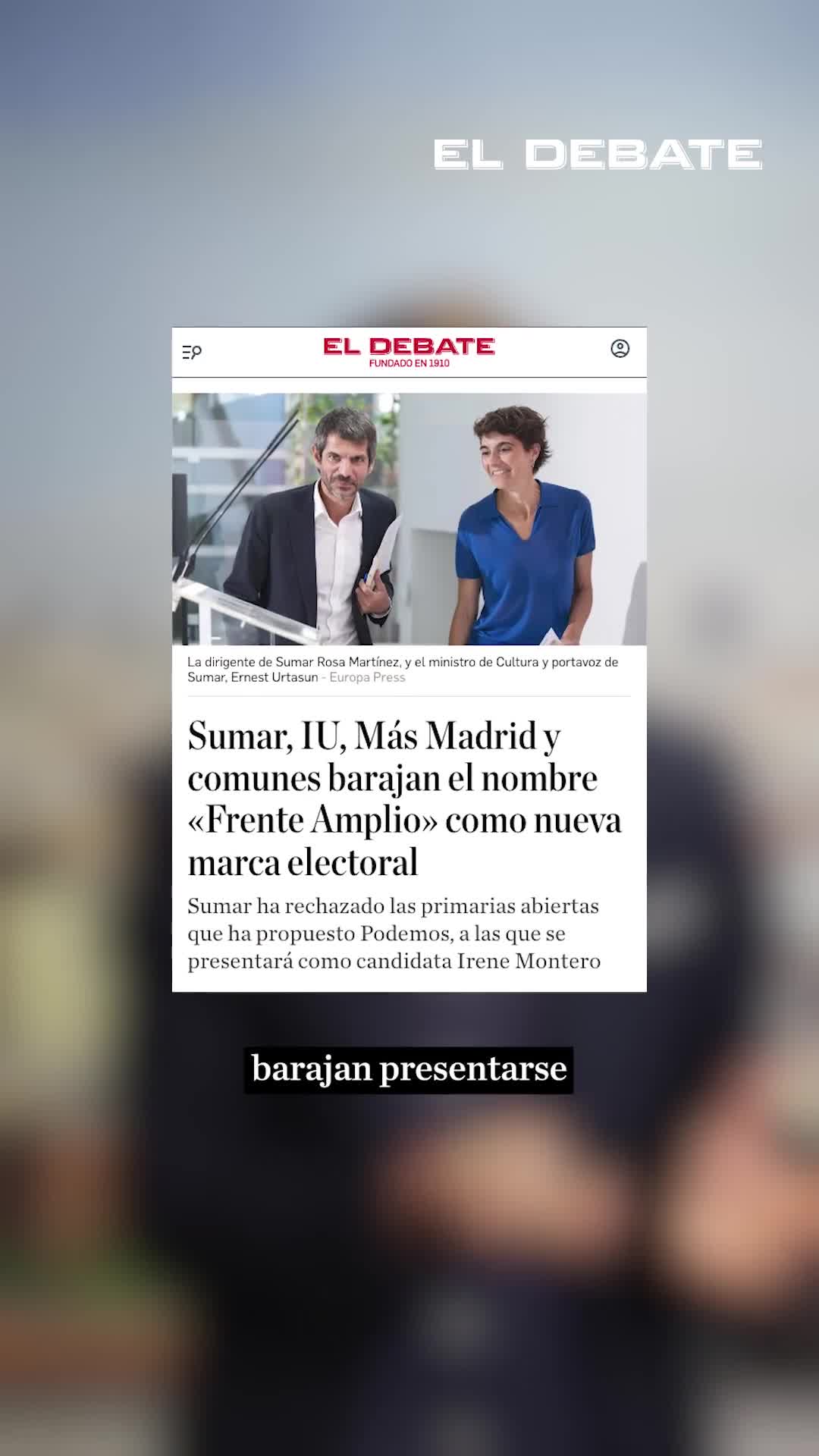 Izquierda radical baraja presentarse como Frente Amplio en las generales