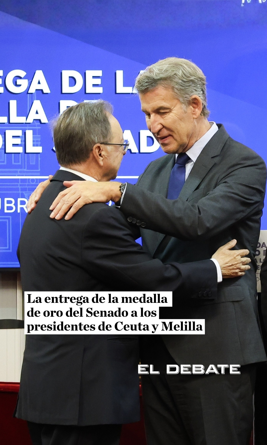 El Senado entrega la medalla de oro a los presidentes de Ceuta y Melilla