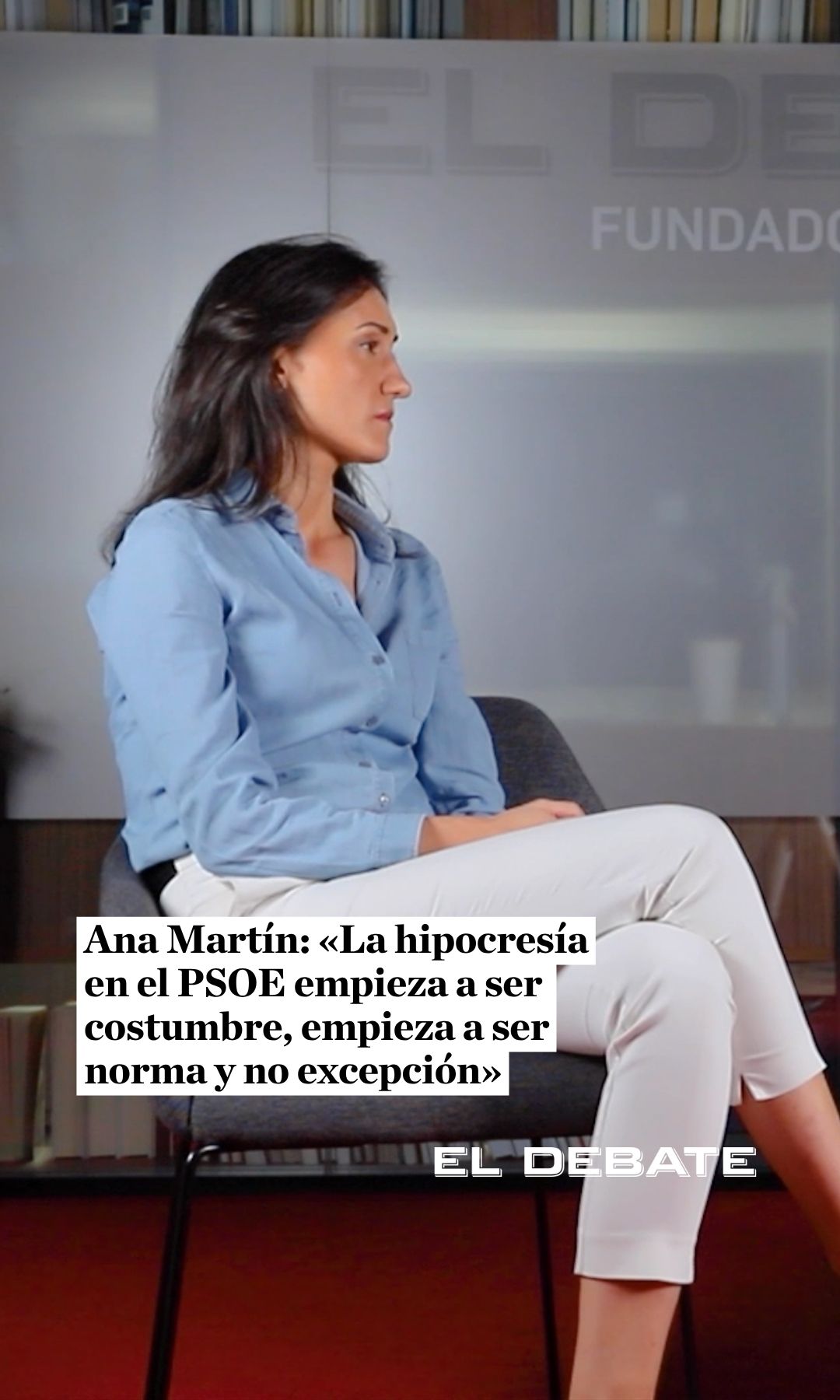 Ana Martín: «La hipocresía en el PSOE empieza a ser costumbre, empieza a ser norma y no excepción»