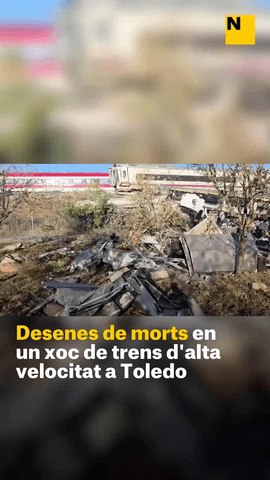  Desenes de víctimes mortals en un accident a l'alta velocitat a Toledo