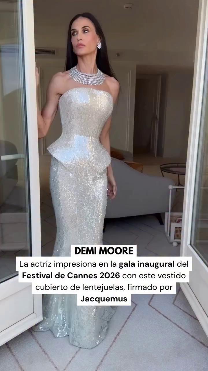 Si hubiera que elegir uno de los estilismos más sólidos y mejor ejecutados de esta gala inaugural del Festival de Cannes 2026, Demi Moore estaría claramente en el top✨
