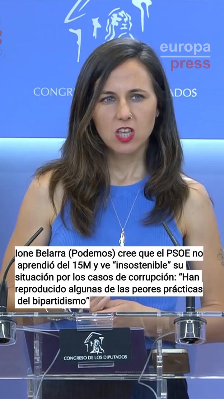 Podemos alerta: la corrupción del PSOE reproduce las peores prácticas del bipartidismo